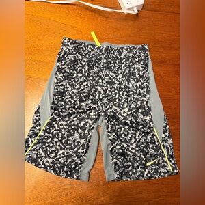 Nike Kids Black and Gray Camo Shorts